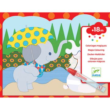 Djeco Colorare con l'Acqua Nascosti Fuori
