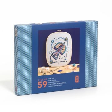 Atelier 59 - Ricamo con Perline Uccello | Djeco - Bindi Giochi