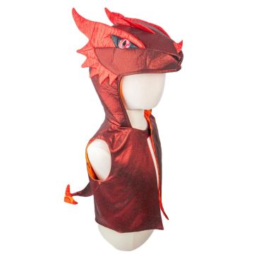 Costume Gilet Drago Rosso | Great Pretenders - Bindi Giochi
