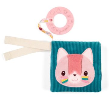 Libro in stoffa del Leone Jack Lilliputiens con detizione azzurro e gancio velcro - Bindi Giochi Libro in stoffa del Leone Jack Lilliputiens con detizione azzurro e gancio velcro - Bindi Giochi