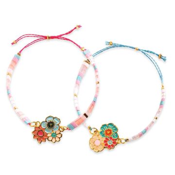 Kit per Fare Braccialetti Tila e Fiori