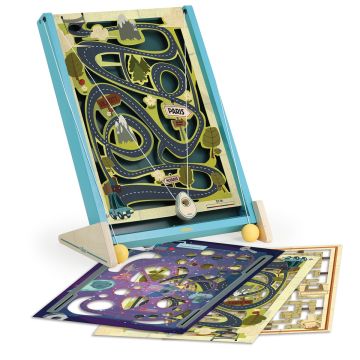 labirinto a corde in legno con tabelloni intercambiabili vilac regalo  bindi giochi