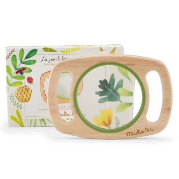 Grande lente ingrandimento con manici Moulin Roty 3 zoom Le Jardin bambini 3 anni - Bindi Giochi