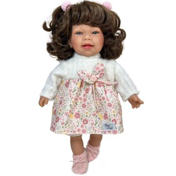 Bambola Little Susi Castana Nines d'Onil 40cm sorriso lentiggini capelli ricci 3 anni - Bindi Giochi