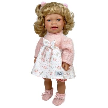 Bambola da coccolare 40cm gioco immaginazione Little Susi Bionda regalo bambole artigianali spagnole - Bindi Giochi
