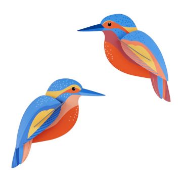 Uccelli di Carta - Martin Pescatori di Studio Roof