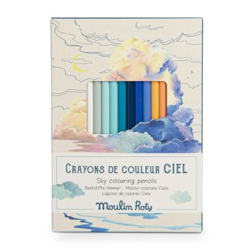 12 Matite Colorate Cielo di Moulin Roty