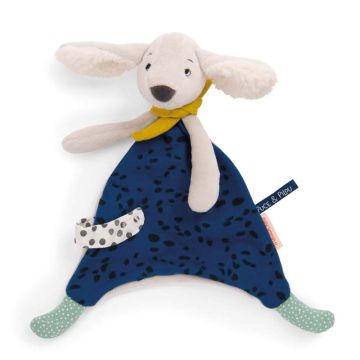 Doudou Blu Cane Pilou di Moulin Roty Doudou Blu Cane Pilou di Moulin Roty