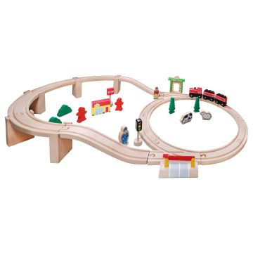 Pista Trenino in Legno 38 pz