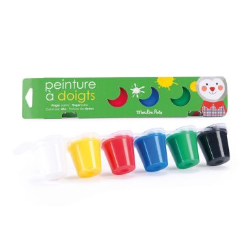 Pittura a Dita Les Popipop di Moulin Roty Pittura a Dita Les Popipop di Moulin Roty