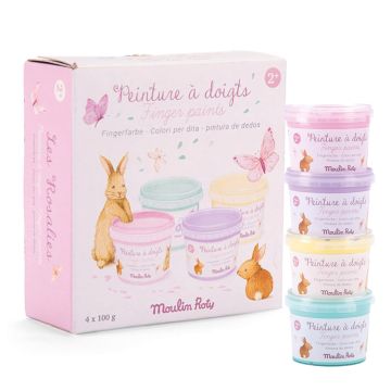 Pittura a Dita Pastello Les Rosalies di Moulin Roty Pittura a Dita Pastello Les Rosalies di Moulin Roty