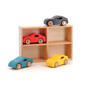 Set 4 Super Car in Legno | Vilac - Bindi Giochi