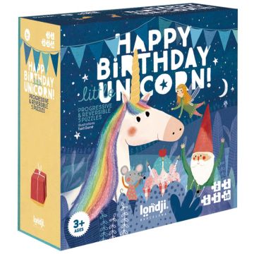 puzzle buon compleanno unicorno
