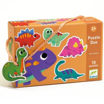 Puzzle Duo Dinosauri di Djeco