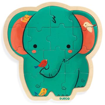 Puzzle in Legno Elefante