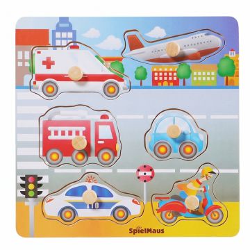 Puzzle Sonoro Traffico Stradale per bambini da 12 mesi