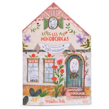Quaderno da Colorare con Adesivi Les Minouchkas