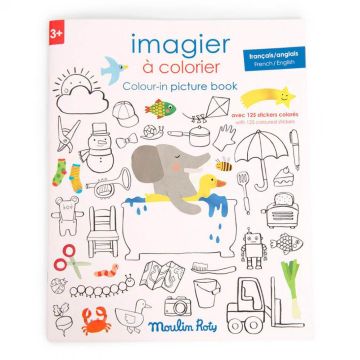 Quaderno da Colorare con Adesivi Les Popipop