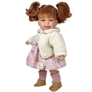 Bambola Little Susi Winter Rossa Nines d'Onil 40cm giacca vestito capelli rossi regalo per bambina 3 anni - Bindi Giochi