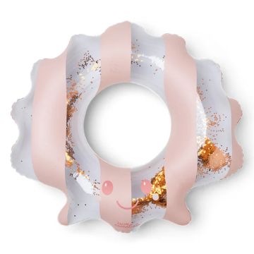 Ciambella gonfiabile a conchiglia rossa Sally Shell Swim Essentials 65 cm - Bindi Giochi