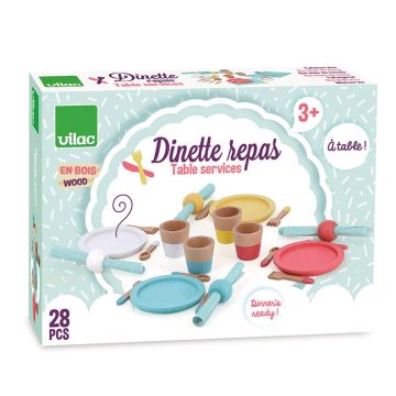 servizio da tavola in legno di vilac