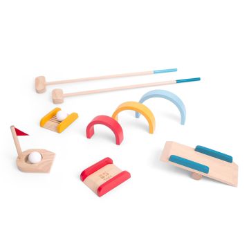 Set Mini Golf in Legno per Bambini