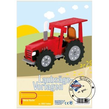 Trattore in Legno per Set Traforo