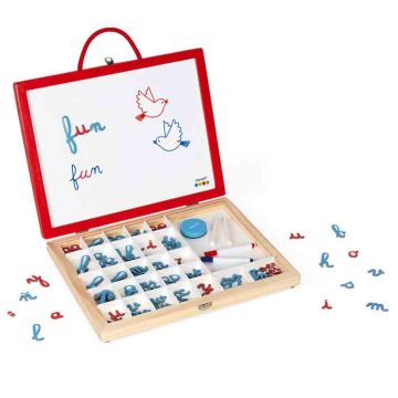 Valigetta con lettere in corsivo 4 in 1