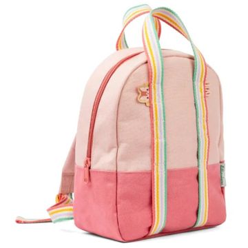 Zaino rosa lampone Jeanne la gatta Lilliputiens in PET riciclato - Bindi Giochi