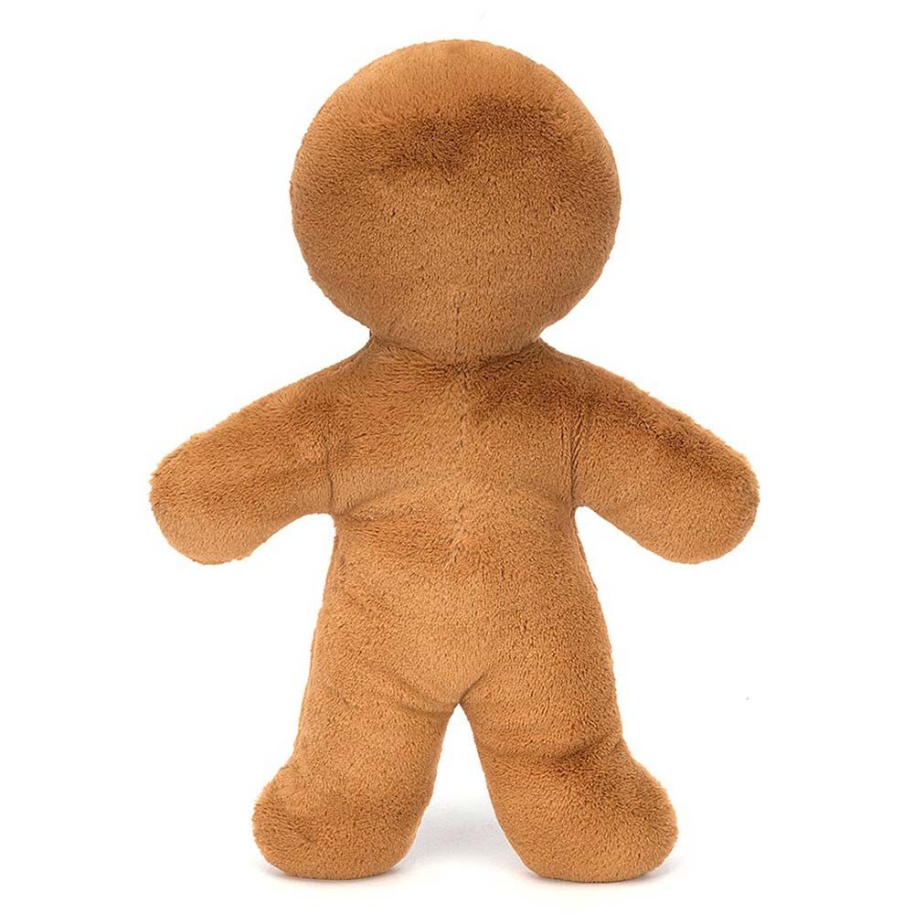 Peluche Omino Di Pan Di Zenzero 35 Cm – Morbido Imbottito, Decorazione Natalizia Per Camerette, Soggiorno E Divano