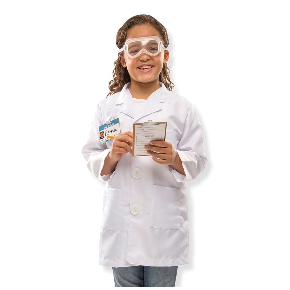 LEADSTAR Costume Dottore Bambino,Set di Gioco per Ginta del Dottoressa,Giocattolo Educativo Gioco del Dottore per Ragazze 3-10 Anni,Per Halloween Carnevale e Giochi di Ruolo (Rosa, S