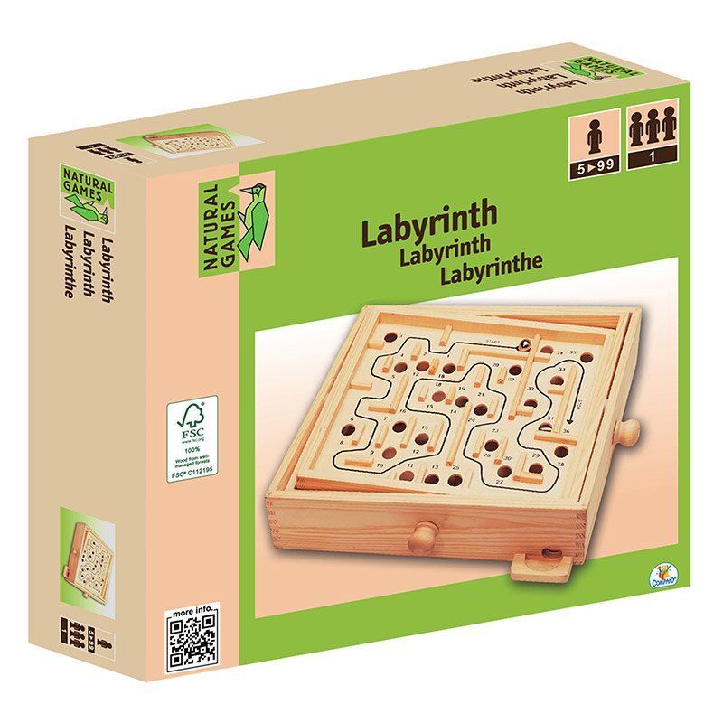 Antico Rotondo Labirinto Legno Giocattoli Rompicapo Gioco Puzzle