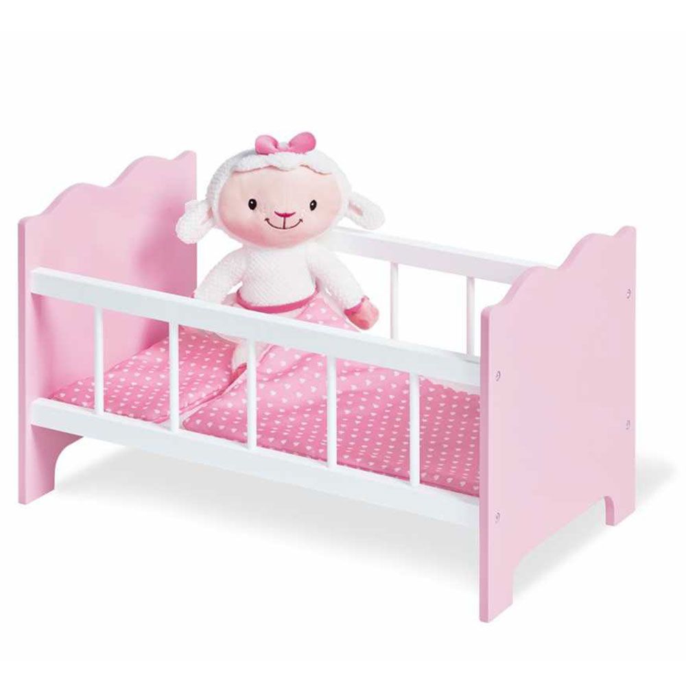 Moni Letto Per Bambola Fantasy 9381 – Rosa E Nero Con Materasso, Cuscino, Finestra Laterale E Borsa Trasporto, Dimensioni 48x27x31 Cm