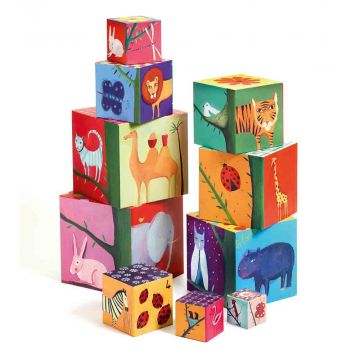 Cubi di Cartone Natura e Animal