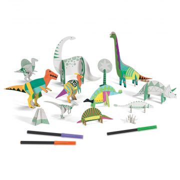 Dinosauri da Colorare e Costruire