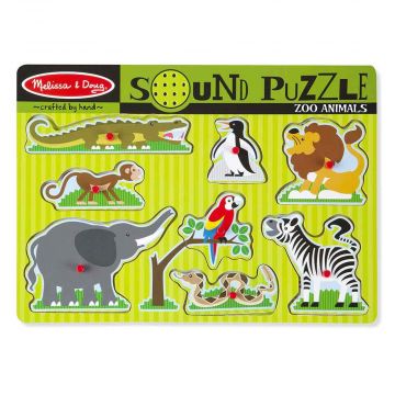 Puzzle sonoro animali dello zoo