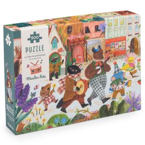 puzzle 500 pezzi la festa di primavera les minouchkas moulin roty bindi giochi