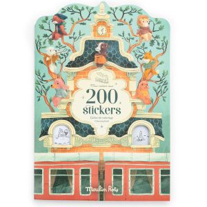album da colorare il grand express con sticker moulin roty