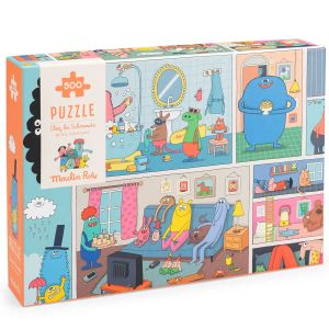 puzzle 500 pezzi a casa degli schmouks moulin roty bindi giochi