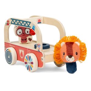 Camion dei pompieri da trainare Jack Lilliputiens gioco legno - Bindi Giochi