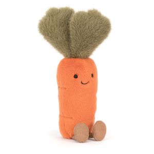 Jellycat Amuseable Carrot pupazzo arancione regalo originale collezione verdure - Bindi Giochi 