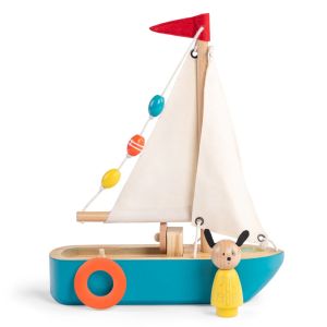 Barca a Vela in Legno La Grande Famille | Moulin Roty - Bindi Giochi