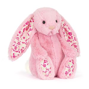 Coniglio Blossom Malva Jellycat rosa malva fantasia floreale 31cm morbido - Bindi Giochi 