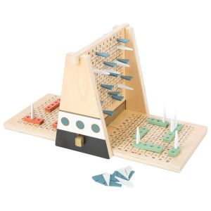 battaglia navale in legno magnetica small foot bindi giochi