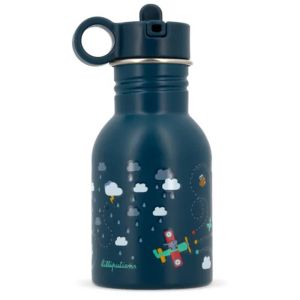 Borraccia azzurra Jules il Cane Lilliputiens 400ml acciaio inox - Bindi Giochi