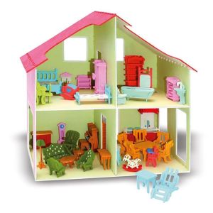 Casa delle Bambole da Costruire Pebaro Kreativ Bindi Giochi