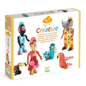 idea regalo gioco creativo bambini 6 animali 3d djeco bindi giochi