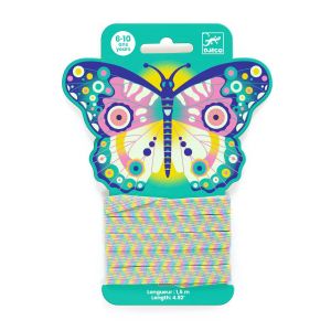 Gioco dell'elastico Farfalla Djeco per bambini 6 anni attivit&agrave; di agilit&agrave; - Bindi Giochi