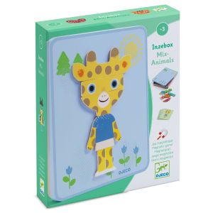 Gioco magnetico InZebox Animali Djeco scatola in metallo regalo 3 anni originale - Bindi Giochi