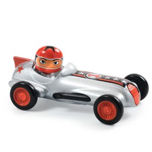idea regalo bambino macchinina metallo silver super speed crazy motors djeco bindi giochi